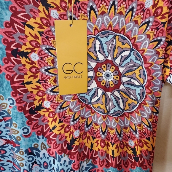 NWT Grecerelle Womens Floral Maxi Dress. SIZE L - Picture 3 of 6